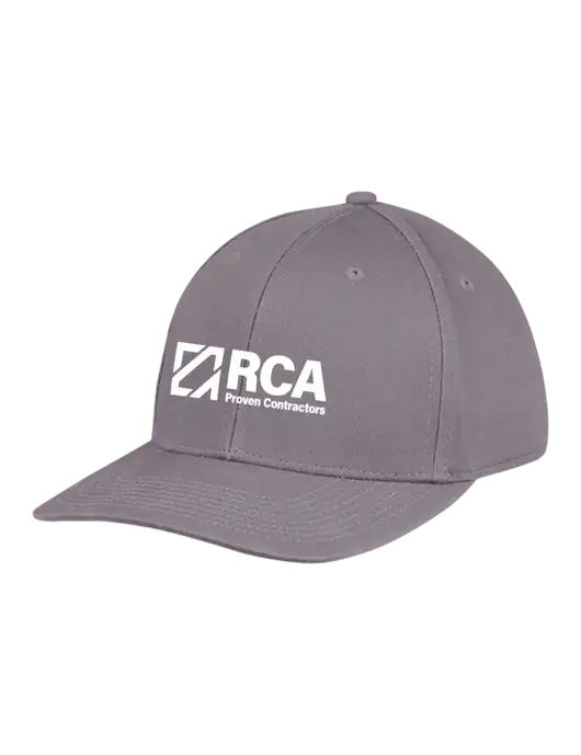 Premium Modern Structured Twill Charcoal Snapback Cap w/RCA Logo