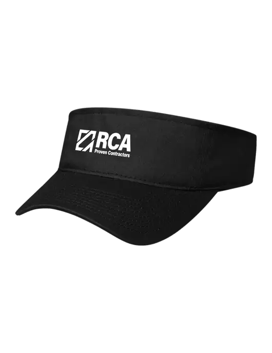 Black Cap Visor w/RCA Logo