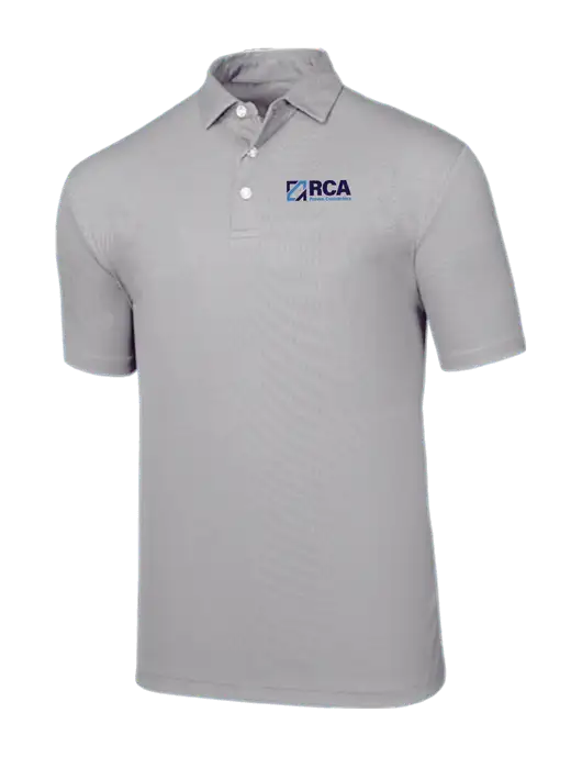 Callaway Birdseye Light Grey Polo w/RCA Logo