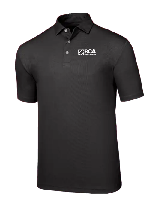 Callaway Birdseye Black Polo w/RCA Logo