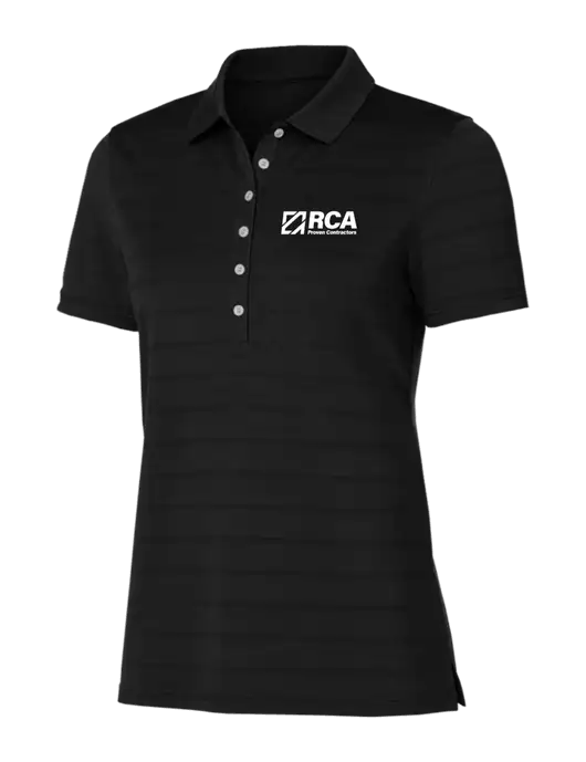 Callaway Womens Black Ventilated Polo w/RCA Logo