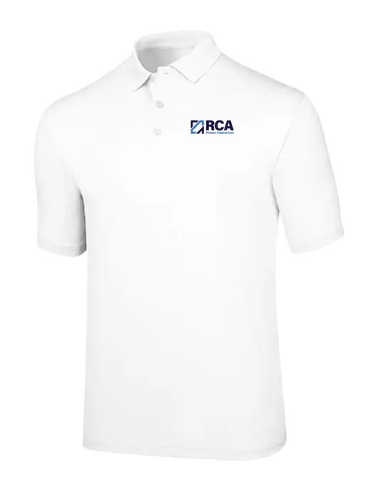 Callaway Opti-Dri White Chev Polo w/RCA Logo