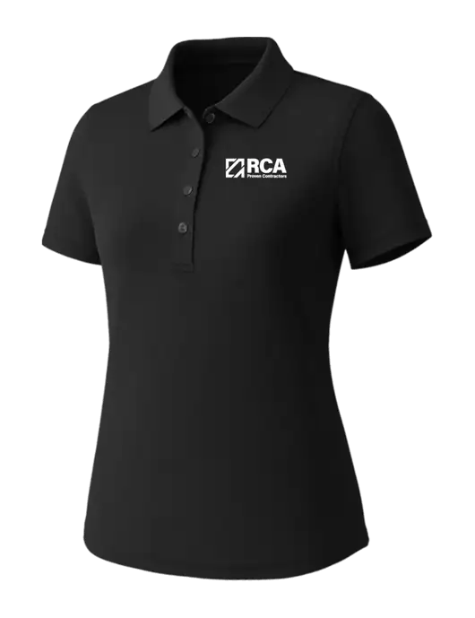 Callaway Womens Core Black Performance Polo w/RCA Logo