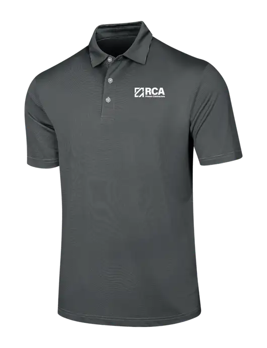 Callaway Black Fine Line Stripe Polo w/RCA Logo