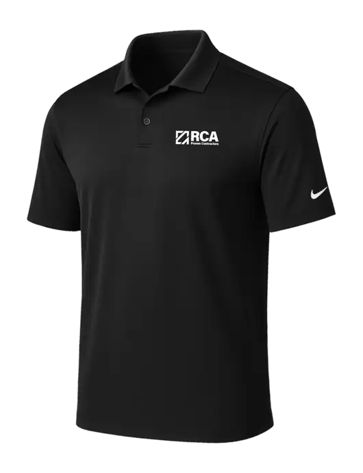 NIKE Black Victory Solid Polo w/RCA Logo
