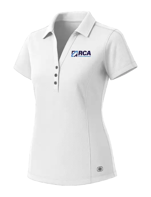 OGIO Womens White ONYX Polo w/RCA Logo