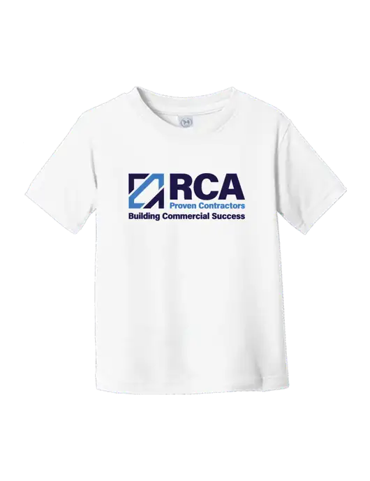 Rabbit Skins White Toddler Fine Jersey Tee w/RCA Building Commercial Success Logo
