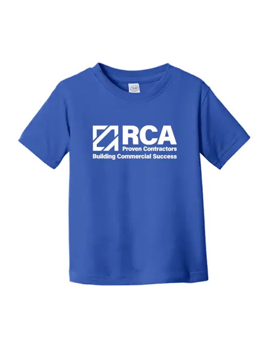 Rabbit Skins Royal Toddler Fine Jersey Tee w/RCA Building Commercial Success Logo