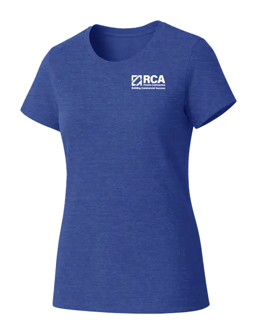 Womens Seriously Soft Royal Frost T-Shirt w/RCA Building Commercial Success Logo