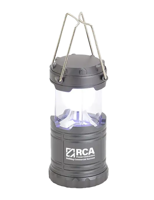 Gunmetal Mini Retro Lantern w/RCA Building Commercial Success Logo