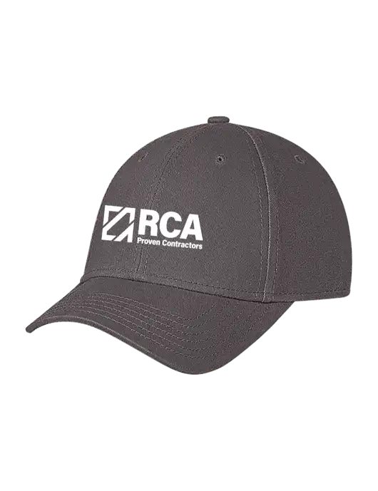 Medium Dark Grey Structured Soft Snap Closure Hook & Loop Cap w/RCA Logo