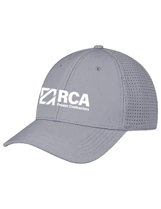 Grey Performance Stretchable Cap Hook & Loop w/RCA Logo