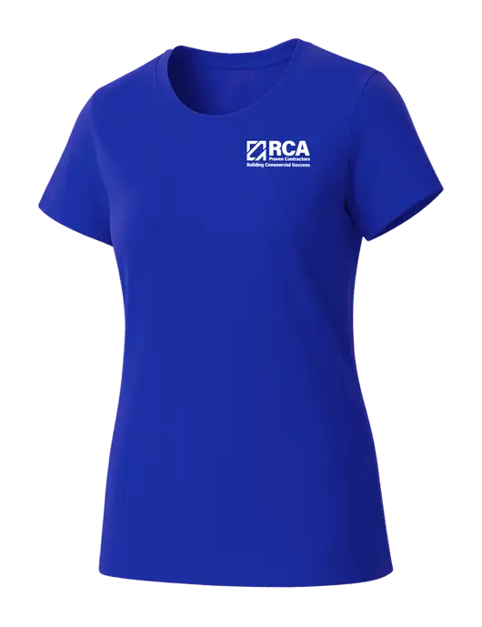Womens Seriously Soft Royal T-Shirt w/RCA Building Commercial Success Logo