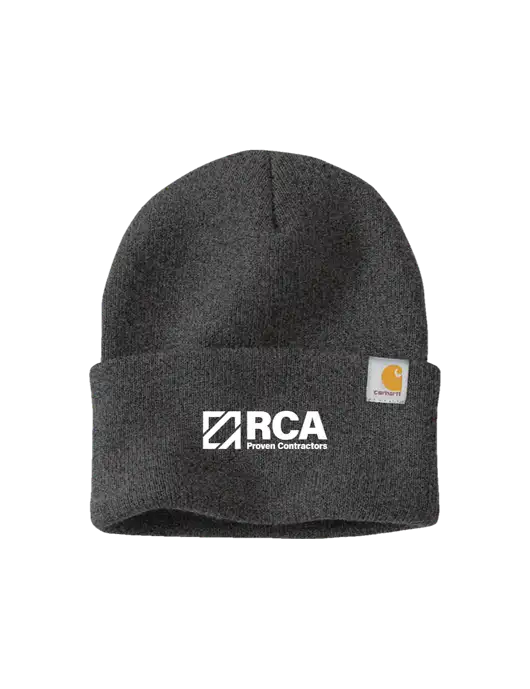 Carhartt Dark Grey Watch Cap 2.0 w/RCA Logo