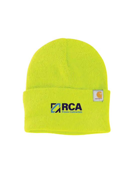 Carhartt Neon Lime Watch Cap 2.0 w/RCA Logo