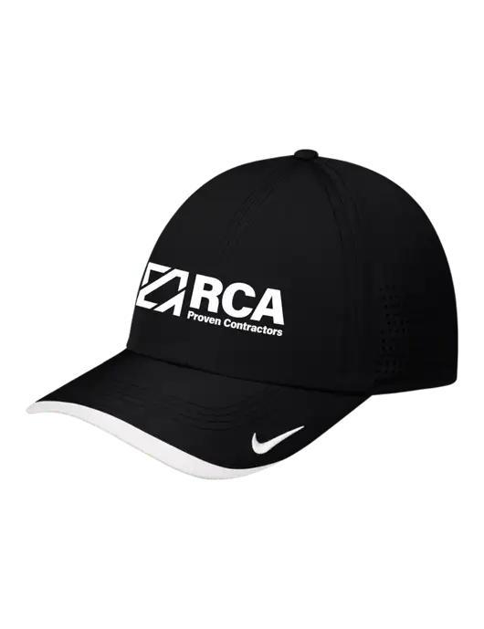 Nike Black/White Dri-FIT Perforated Performance Cap w/RCA Logo