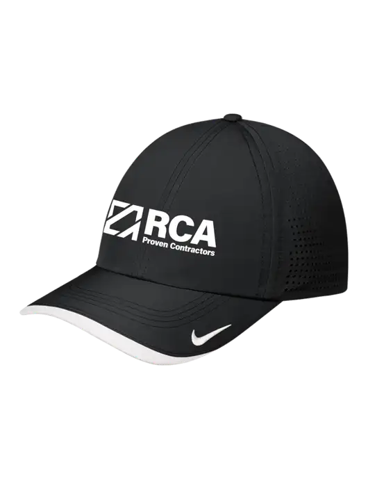 Nike Black/White Dri-FIT Perforated Performance Cap w/RCA Logo