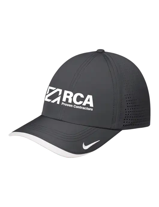 Nike Dark Grey/White Dri-FIT Perforated Performance Cap w/RCA Logo