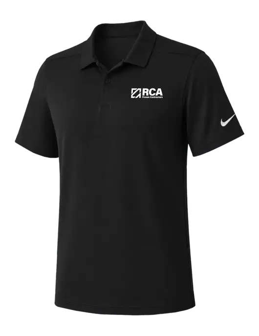 Nike Black Dry Essential Solid Polo w/RCA Logo