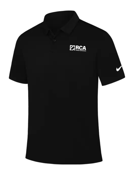 Nike Black Dry Essential Solid Polo w/RCA Logo