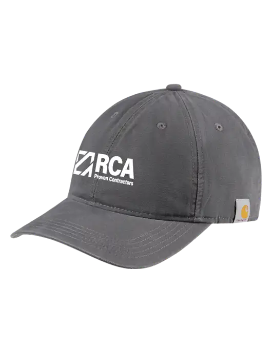 Carhartt Dark Grey Cotton Canvas Cap w/RCA Logo