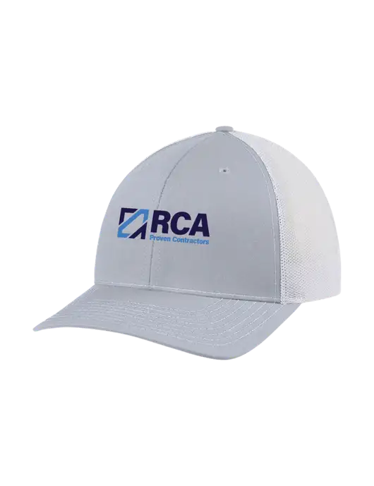 Richardson Adjustable Snapback Original 112 Trucker Cap Light Heather Grey w/White Mesh w/RCA Logo