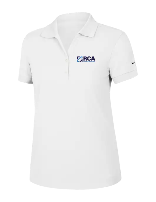 Nike Womens Dri-FIT Classic White Polo w/RCA Logo