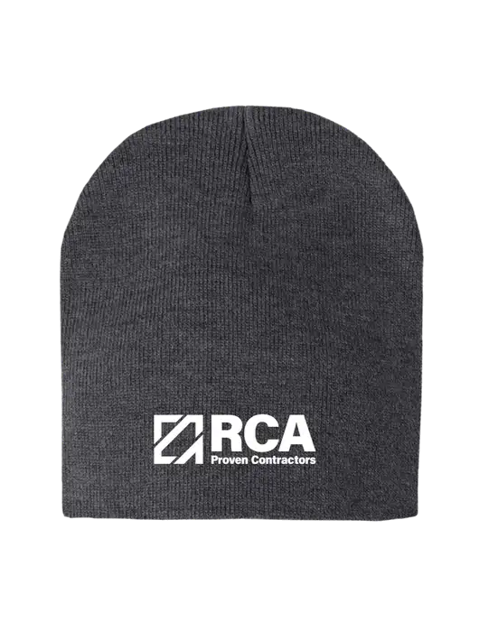 Charcoal Heather Element Knit Beanie w/RCA Logo