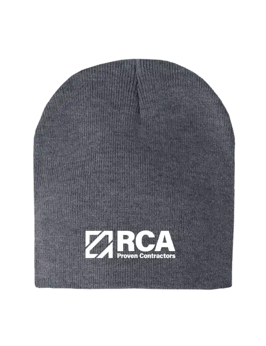 Dark Grey Heather Element Knit Beanie w/RCA Logo