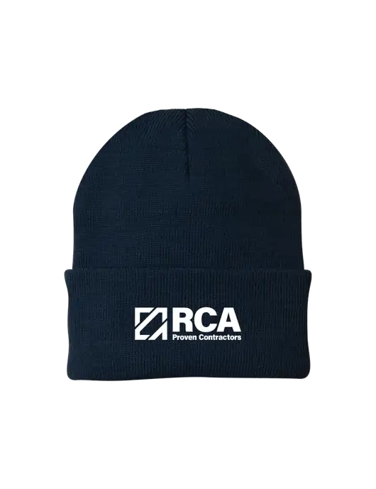 Navy Knit Cap w/RCA Logo