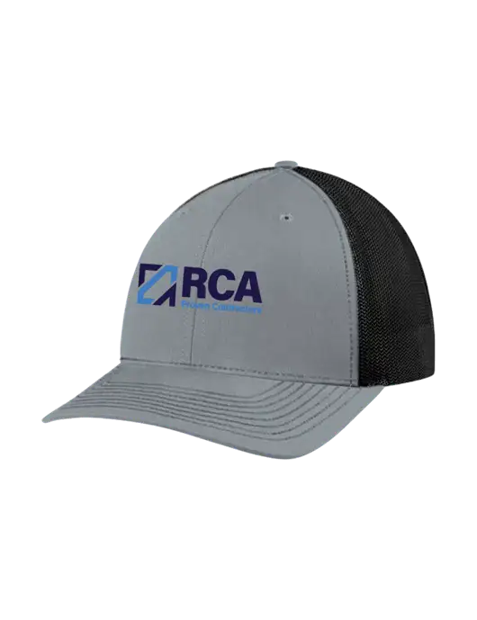 Richardson Adjustable Snapback Original 112 Trucker Cap Heather Grey w/Black Mesh w/RCA Logo