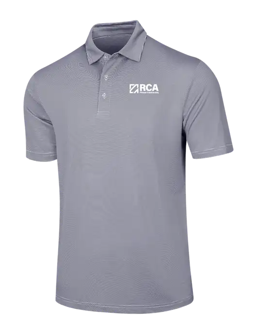 Callaway Navy Fine Line Stripe Polo w/RCA Logo