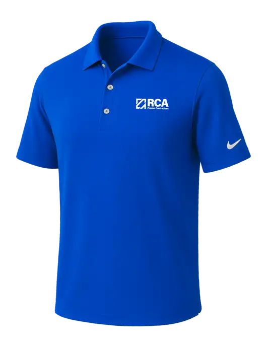 NIKE Royal Dri-Fit Micro Pique Polo w/RCA Logo