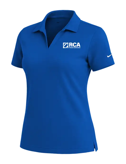 NIKE Royal Womens Dri-Fit Micro Pique Polo w/RCA Logo
