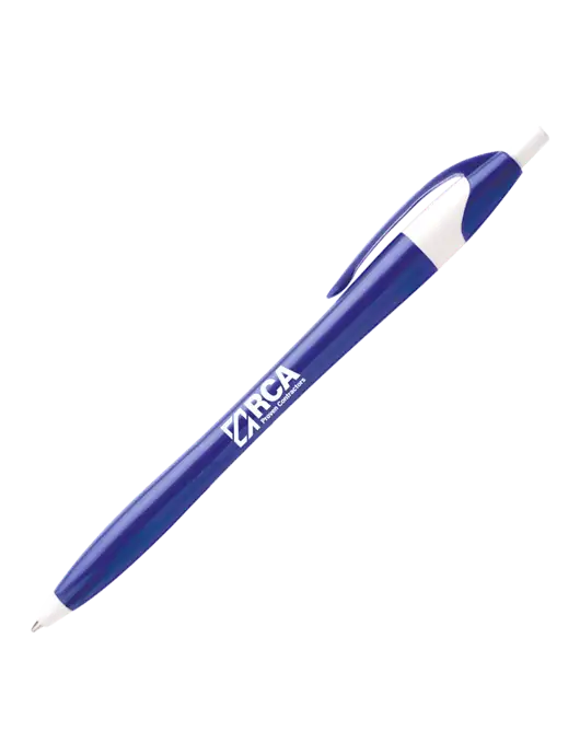 Novella Royal/White Executive Pen - Blue Ink w/RCA Logo