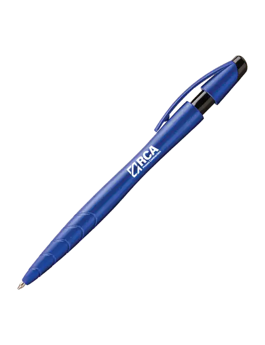 Awali Blue Metallic Pen - Black Ink w/RCA Logo