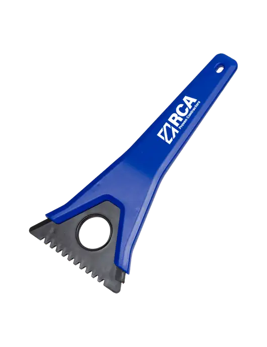 TriBlade Blue Windshield Scraper w/RCA Logo