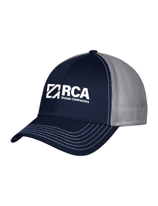 Navy/Grey Mesh Trucker Cap Snap Back w/RCA Logo
