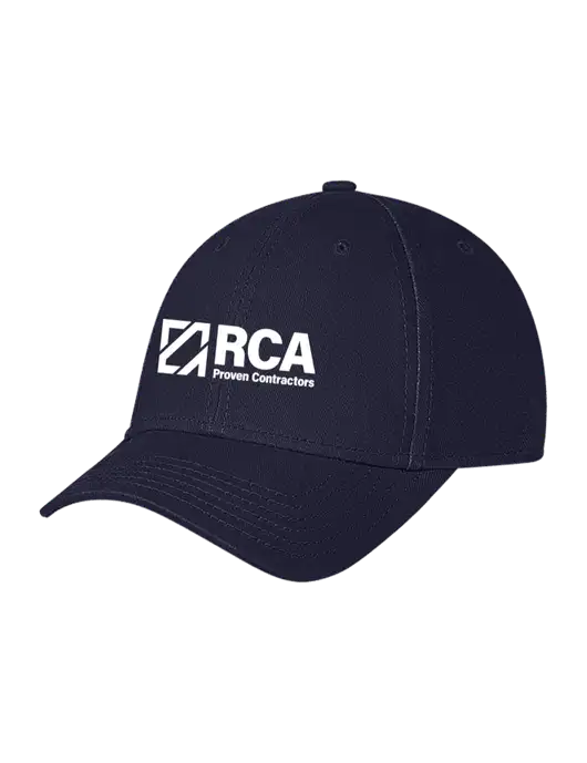 Navy Structured Soft Snap Closure Hook & Loop Cap w/RCA Logo