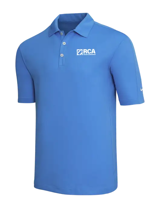 Nike Light Royal Blue Tech Sport Dri-FIT Polo w/RCA Logo
