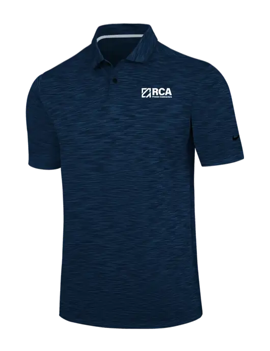 Nike Navy Dri-FIT Vapor Space Dyed Polo w/RCA Logo
