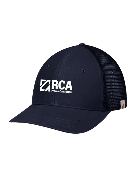 Carhartt Navy Canvas Trucker Cap w/RCA Logo