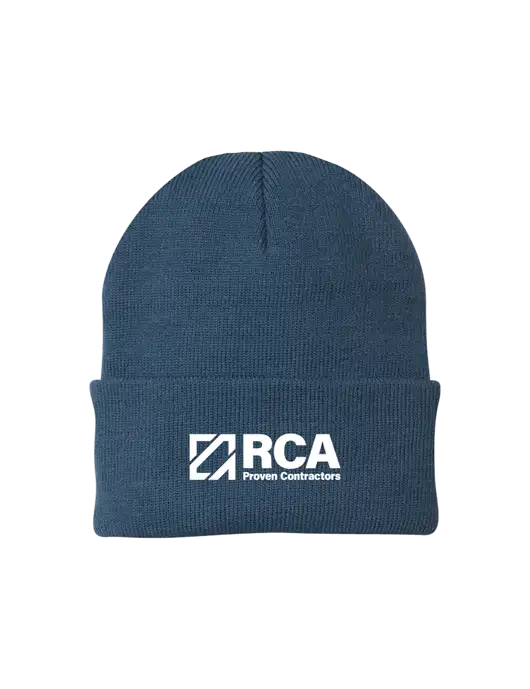 Dark Slate Knit Cap w/RCA Logo